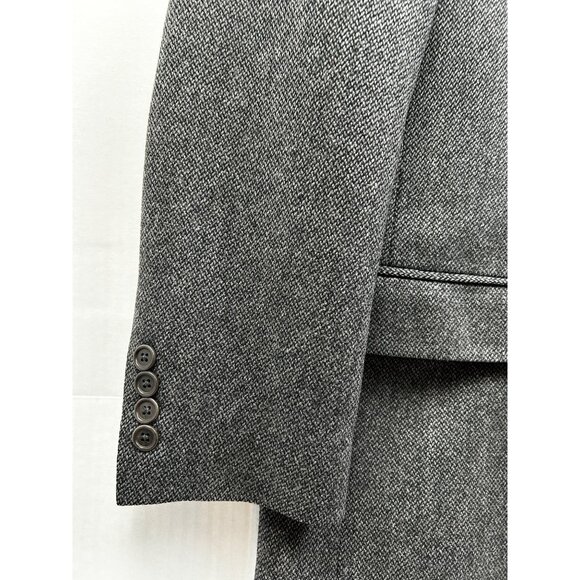 Brooks Brothers Blazer Mens 42R Gray Wool Herringbone Made in Italy Fall/Winter - Picture 11 of 13
